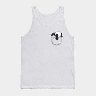 Pocket Funny Panda Tank Top